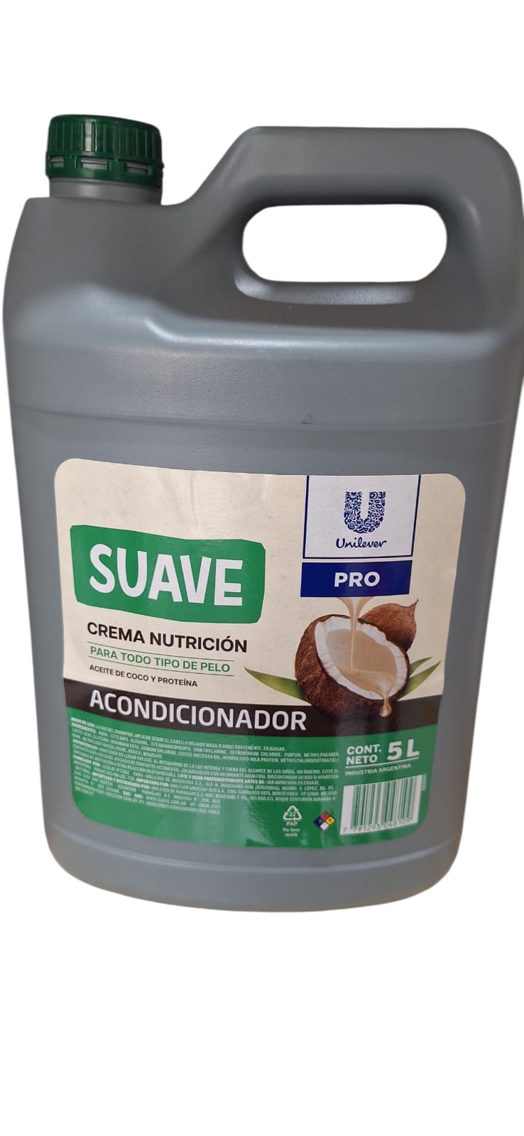 ACONDICIONADOR SUAVE PRO CREMA NUTRICION X 5 LITROS